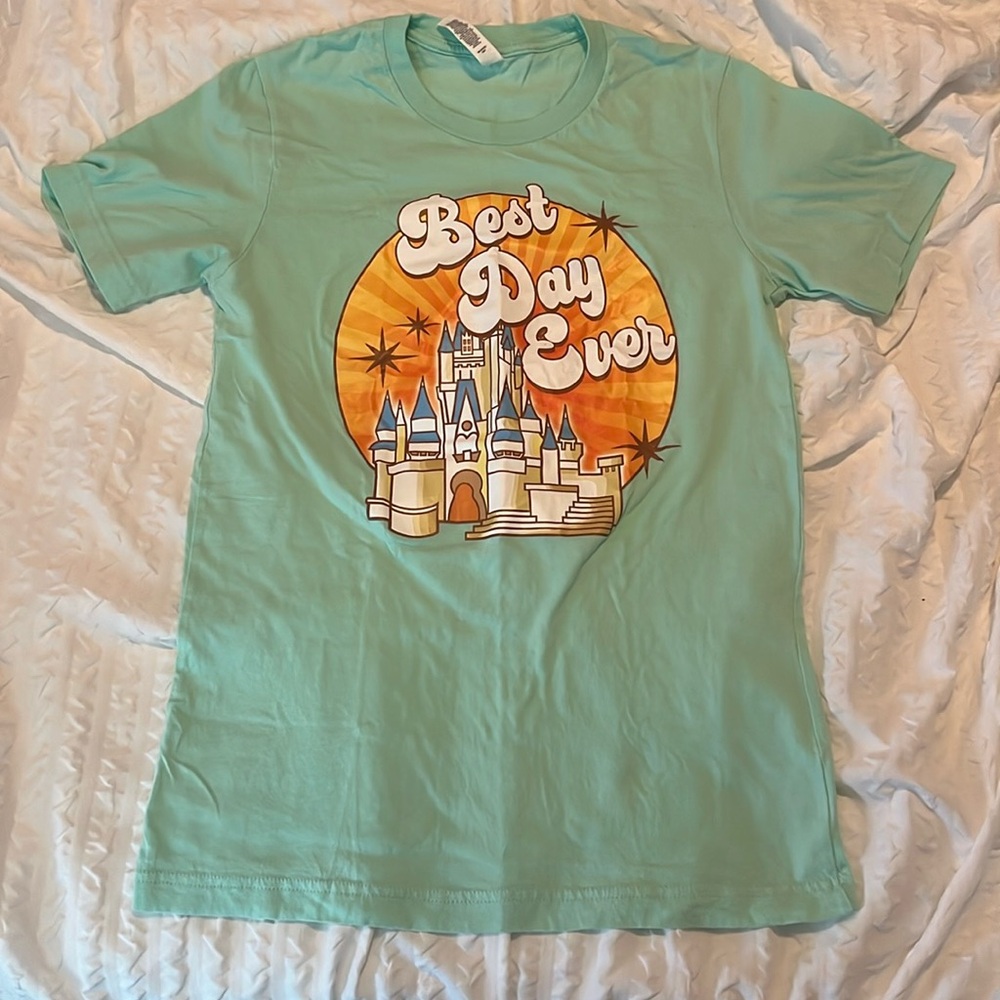 NWOT Teal Disney shirt